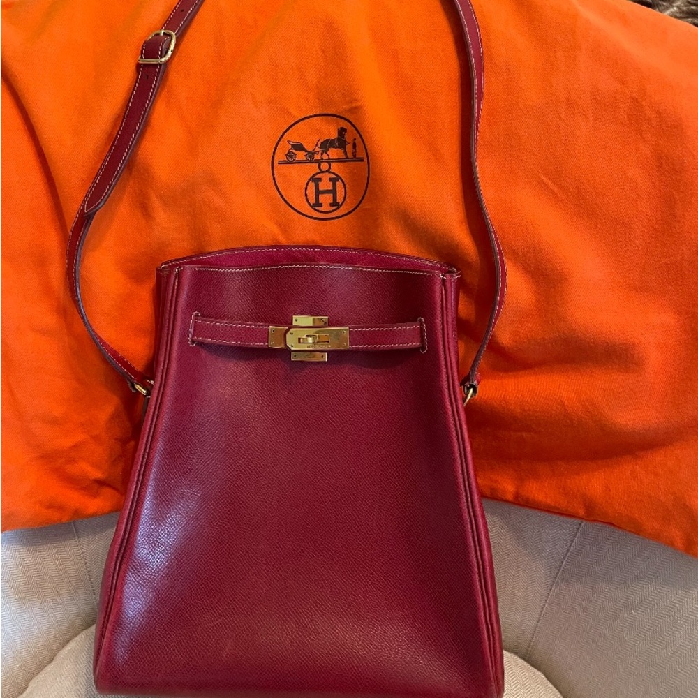 Hermes Rouge Hermes Lisse Kelly Sport